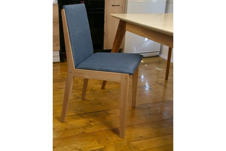 Стул Твит, Натуральное дерево/Синий-17