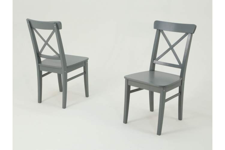 Обеденная группа Брамос К 100 слоновая кость со стульями Ингольф серый-3