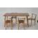 Стол Монте 120 натур со стульями Франк натур