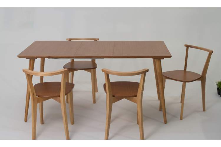 Стол Монте 120 натур со стульями Франк натур-3