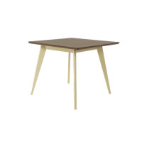 Стол обеденный Сканди М90, слоновая кость/орех