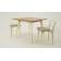 Стол Сканди М 100 слоновая кость/натур со стульями Франк слоновая кость велюр бежевый
