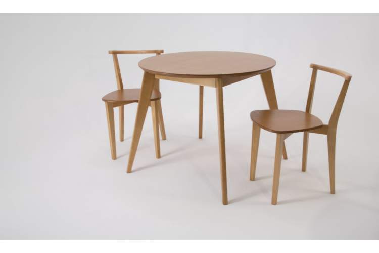 Стол Сканди К 100 натур со стульями Франк натур-1