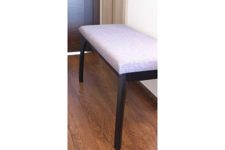 Банкетка Лина, мягкая, Венге/Серый-8