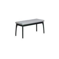 Банкетка Лина, мягкая, Венге/Серый