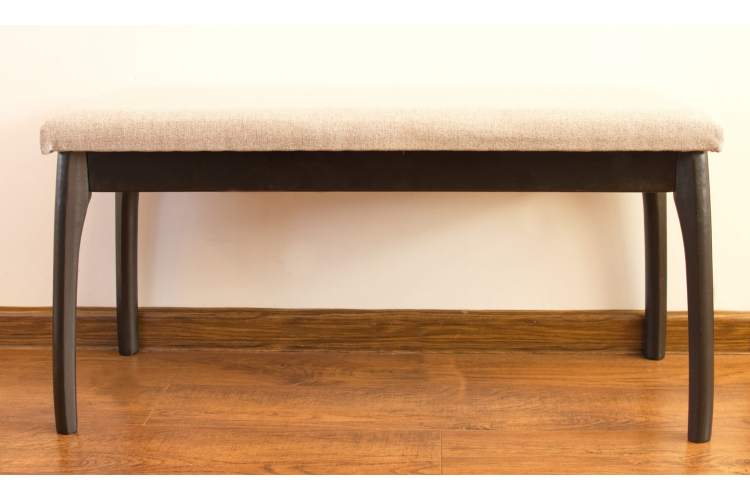 Банкетка Лина, мягкая, Венге/Серый-1