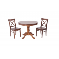 Обеденная группа Брамос К 100 орех со стульями Ингольф орех