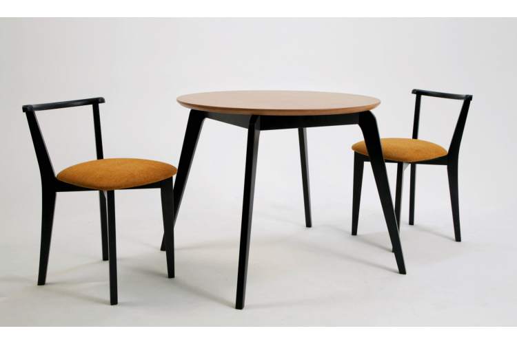 Стол Arki К 90 чёрный/натур-8