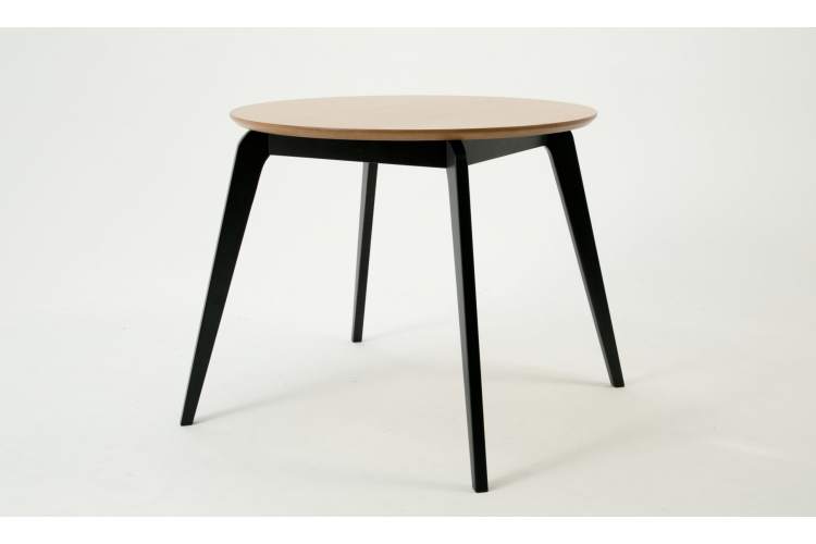 Стол Arki К 90 чёрный/натур-1