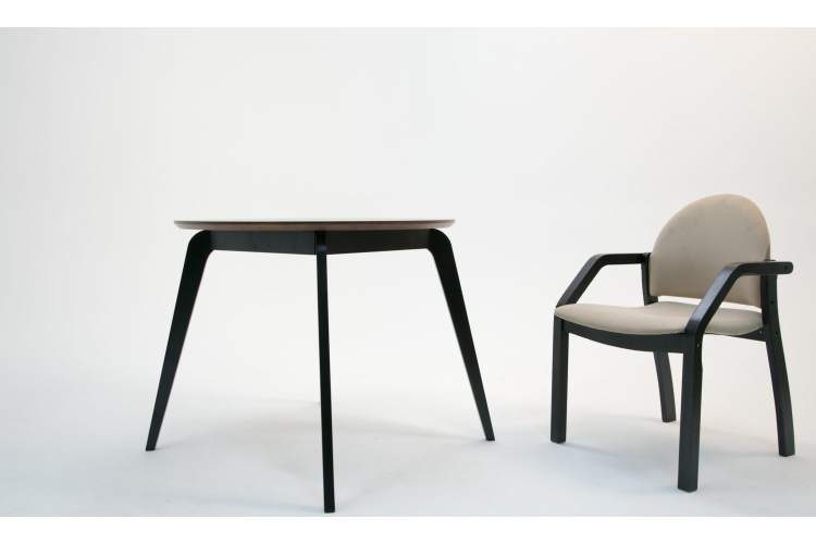 Стул-кресло Джуно 2.0 чёрный/бежевый-7