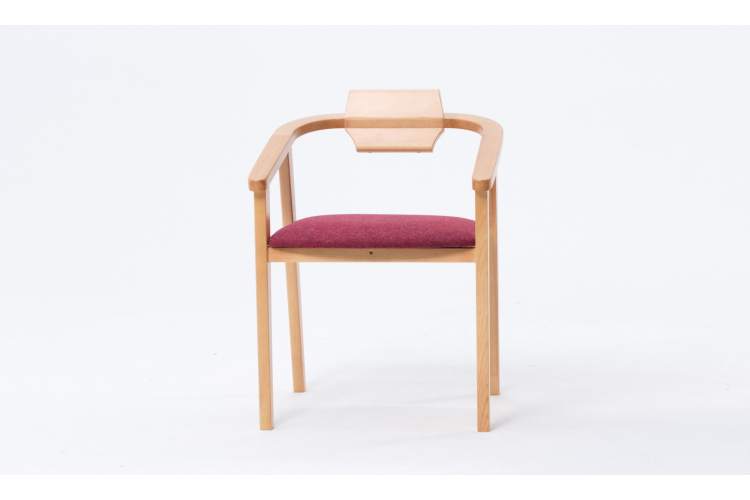 Стул-кресло Челси ПМ натур/красный-4