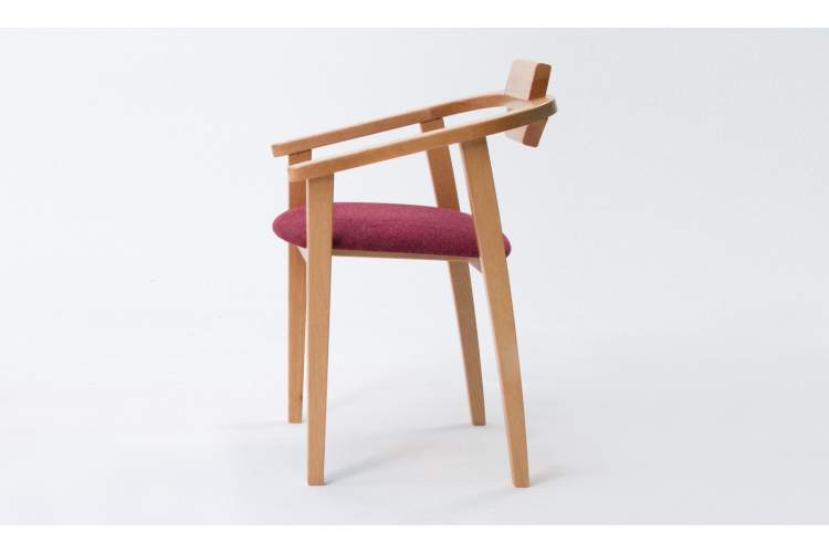 Стул-кресло Челси ПМ натур/красный-5