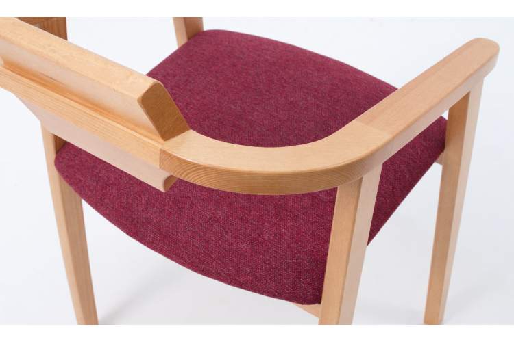 Стул-кресло Челси ПМ натур/красный-8