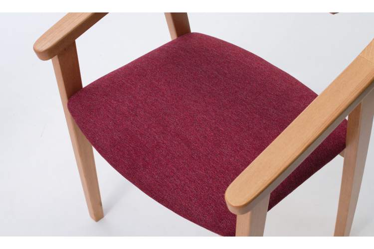 Стул-кресло Челси ПМ натур/красный-7