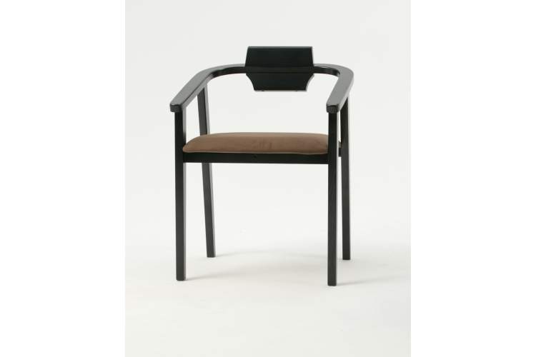 Стул-кресло Челси ПМ чёрный/коричневый-1