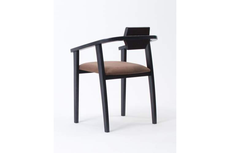 Стул-кресло Челси ПМ чёрный/коричневый-5