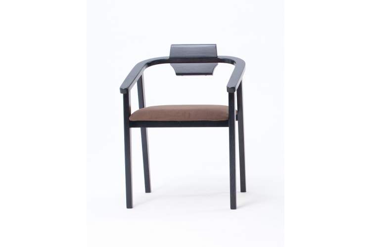 Стул-кресло Челси ПМ чёрный/коричневый-6