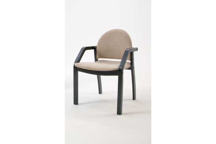 Стул-кресло Джуно 2.0 чёрный/бежевый-1