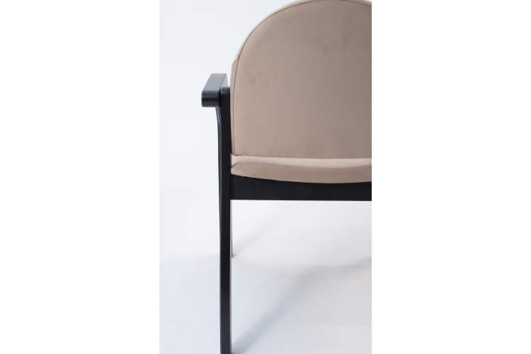 Стул-кресло Джуно 2.0 чёрный/бежевый-6