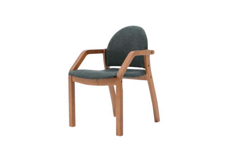 Стул-кресло Джуно 2.0 орех/зелёный