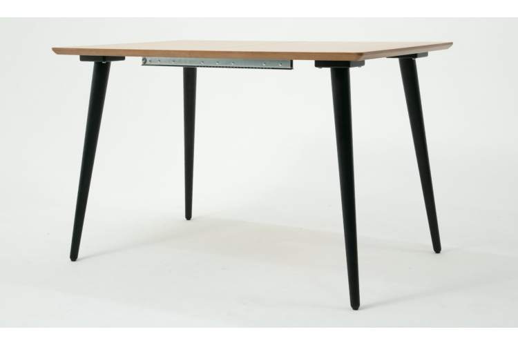 Стол Монте 120 чёрное дерево/натур-3