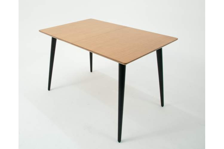 Стол Монте 120 чёрное дерево/натур-2