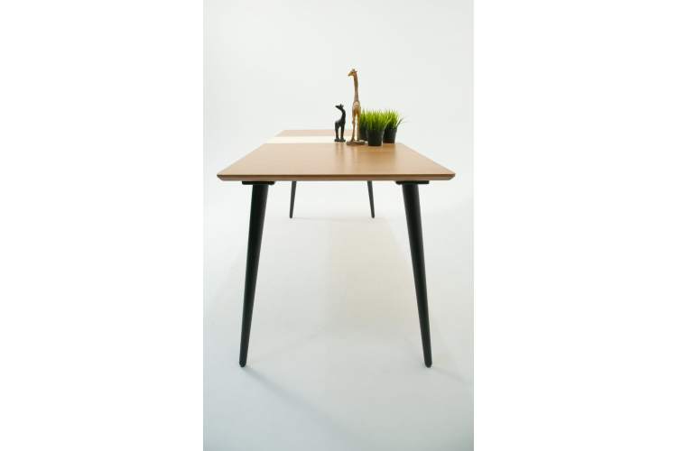 Стол Монте 120 чёрное дерево/натур-9