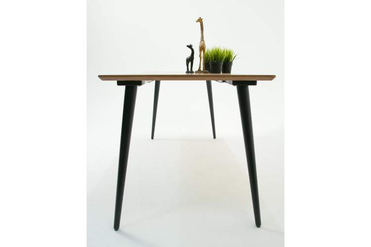 Стол Монте 120 чёрное дерево/натур-8