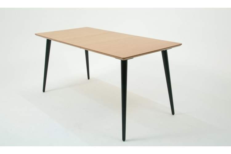 Стол Монте 120 чёрное дерево/натур-1