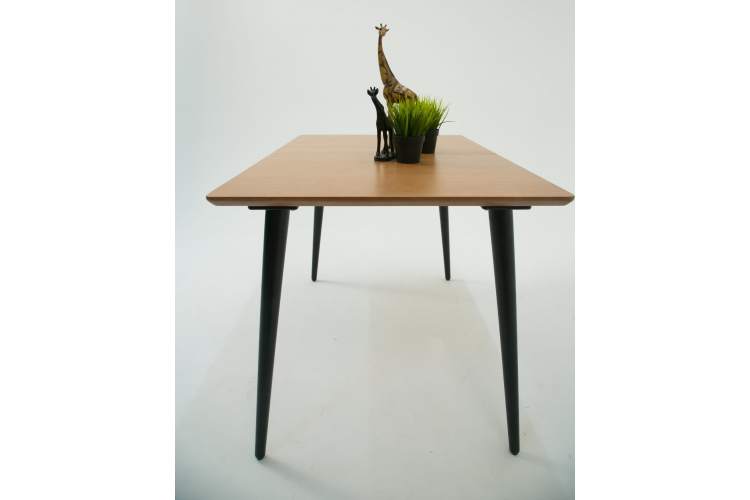 Стол Монте 120 чёрное дерево/натур-10