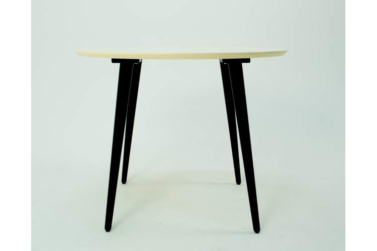 Стол Монте К 90 чёрное дерево/слоновая кость-10