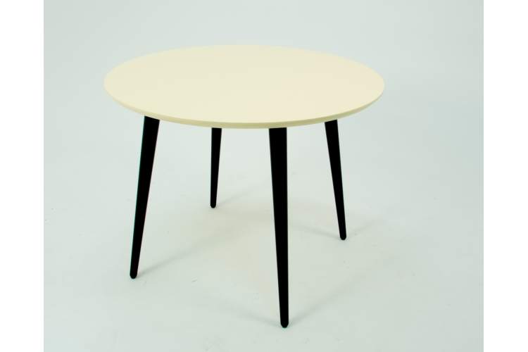 Стол Монте К 90 чёрное дерево/слоновая кость-9