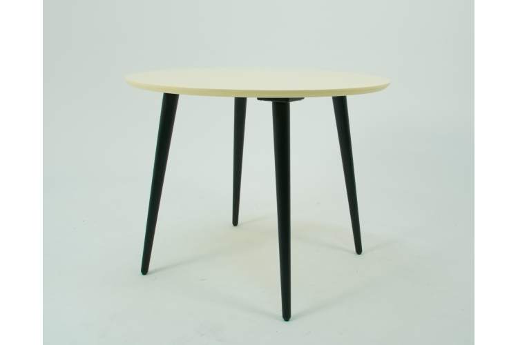 Стол Монте К 90 чёрное дерево/слоновая кость-8