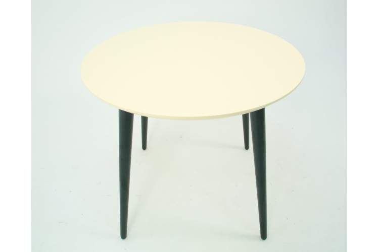 Стол Монте К 90 чёрное дерево/слоновая кость-3