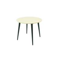 Стол Монте К 90 чёрное дерево/слоновая кость