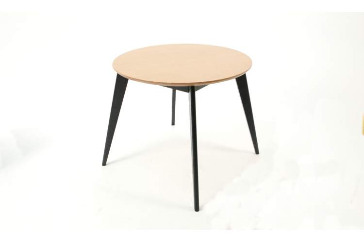 Стол Сканди К 100 чёрное дерево/натур-1