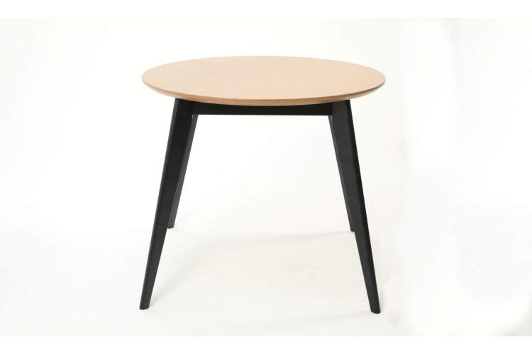 Стол Сканди К 100 чёрное дерево/натур-2