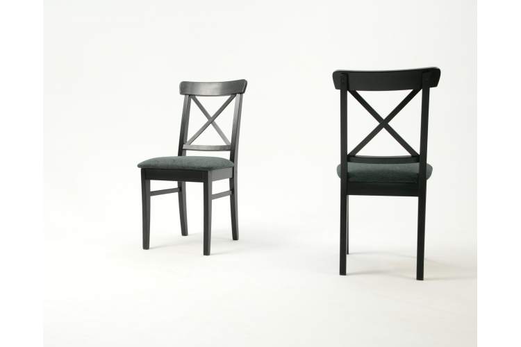 Стул Ингольф ПМ чёрный/зелёный-6