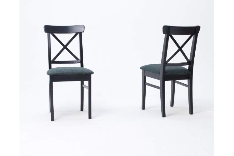 Стул Ингольф ПМ чёрный/зелёный-4