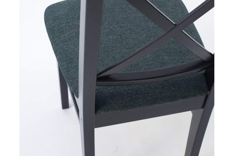 Стул Ингольф ПМ чёрный/зелёный-3