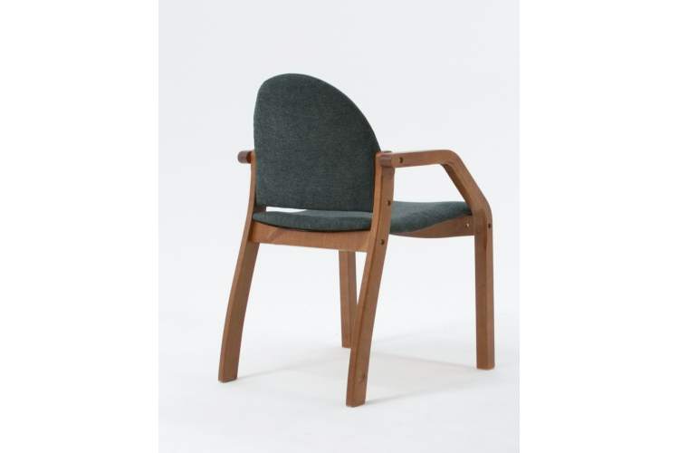 Стул-кресло Джуно 2.0 орех/зелёный-1