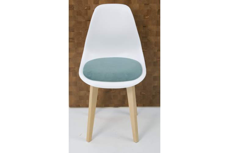 Стул Сашш натур /белый, бирюза-8