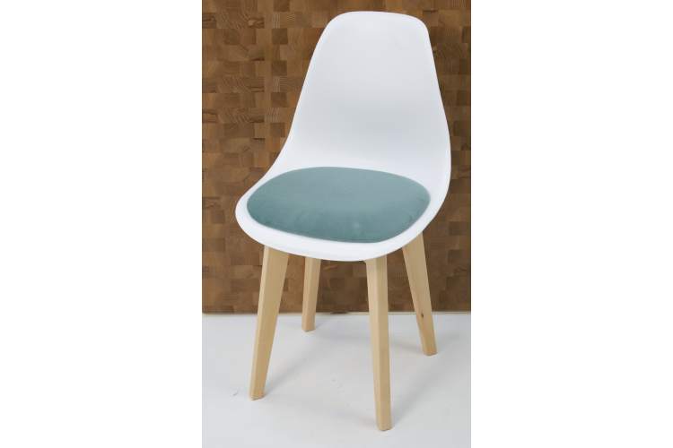 Стул Сашш натур /белый, бирюза-7