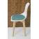 Стул Сашш натур /белый, бирюза