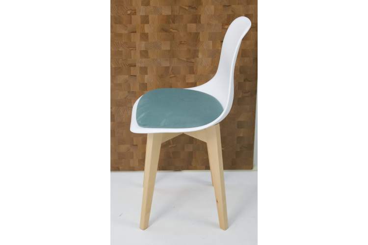 Стул Сашш натур /белый, бирюза-4