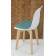 Стул Сашш натур /белый, бирюза