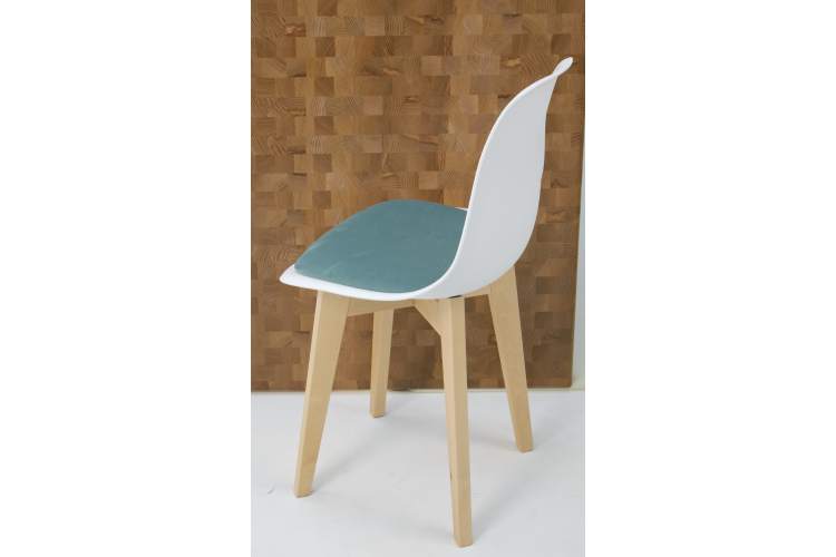 Стул Сашш натур /белый, бирюза-3