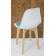 Стул Сашш натур /белый, бирюза