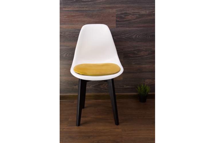 Стул Сашш чёрный /белый, горчичный-8