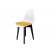 Стул Сашш чёрный /белый, горчичный